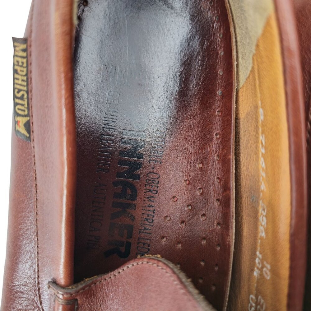 Mephisto Spinmaker Brown Venetian Moc-toe Loafers Mens 10.5 Casual Comfort Shoes - Picture 12 of 13